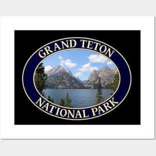 Grand Teton Mountains and Jenny Lake, Grand Teton National Park, Wyoming Posters and Art